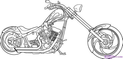 Chopper Bikes Drawing