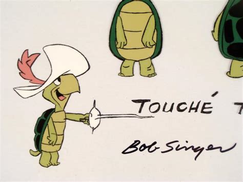 Touche Turtle Original Animation Model Cel Signed 1961