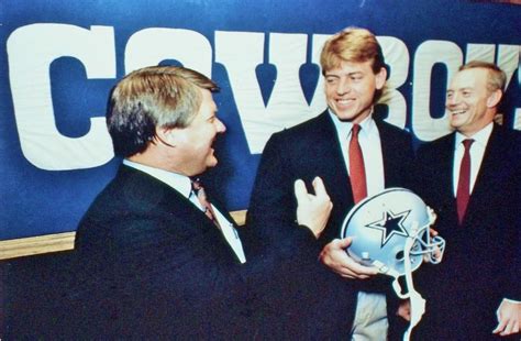 Dallas Cowboys Jimmy Johnson Troy Aikman Jerry Jones Photograph by ...