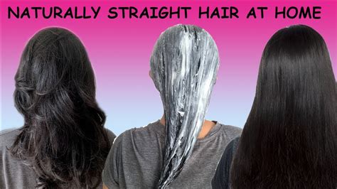 Straight hair at home NATURALLY Permanent Hair Straightening at Home ...