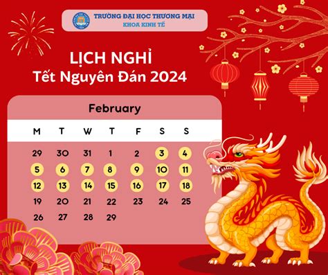 LỊCH NGHỈ TẾT NGUYÊN ĐÁN NĂM 2024 | Khoa Marketing | marketing.tmu.edu.vn