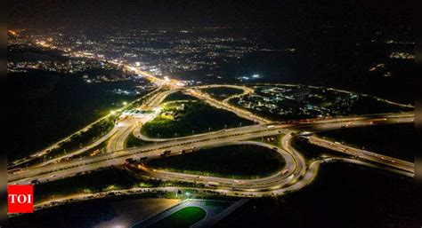 Hyderabad: Entire stretch of Outer Ring Road illuminated | Hyderabad News - Times of India