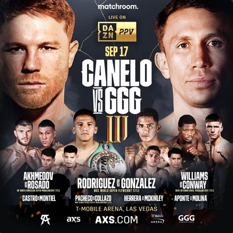 Canelo vs. GGG 3 Undercard Complete - REAL COMBAT MEDIA