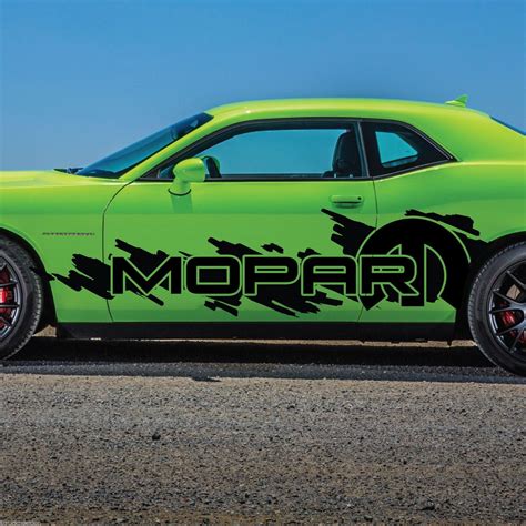 Dodge Challenger Mopar Splash Grunge Logo Vinyl Decal Graphic Camo