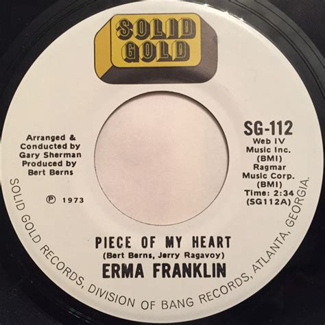 Erma Franklin - Piece Of My Heart (1973, Vinyl) | Discogs