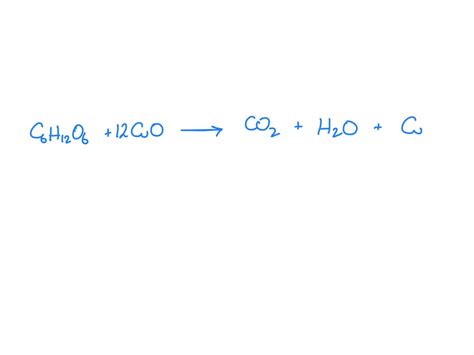 SOLVED: Write an equation for the oxidation of glucose by CuO if the compound is oxidized ...