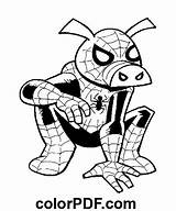 Spider Ham Free Pdf – Coloring Pages And Books In PDF sketch template