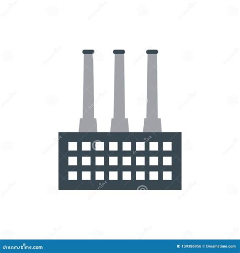 Factory Logo Design Illustration Stock Vector - Illustration of building, company: 109386956