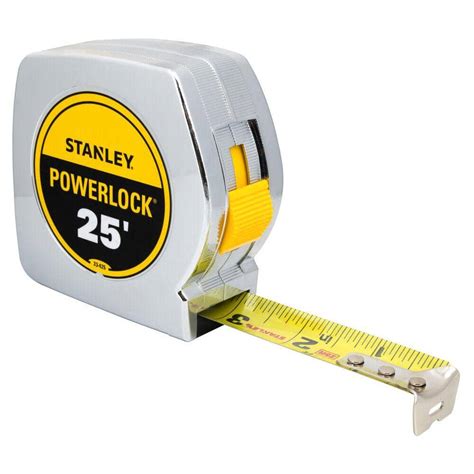 Stanley 25 ft. PowerLock Tape Measure 33-425D - The Home Depot