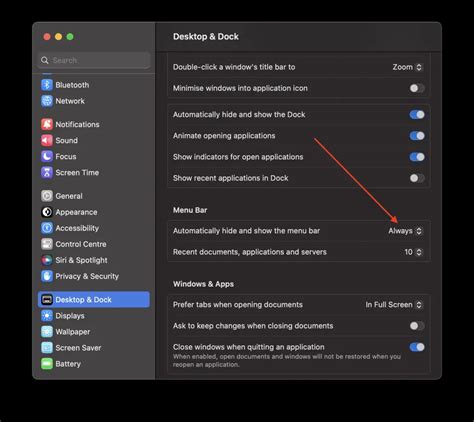 How to Auto Hide Menu Bar on Mac - SoftTuts