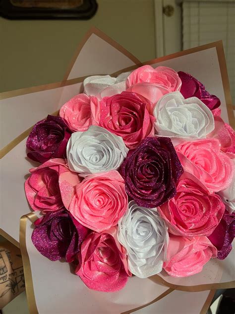 Glitter Forever Roses Bouquet - Etsy