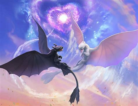 Httyd Toothless And Light Fury