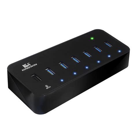 Kingwin 6-Port USB 3.1 Gen 1 Hub with Charging and KWZ-EC7 B&H