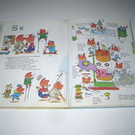 Richard Scarry's ABC Word Book Vintage 1970s