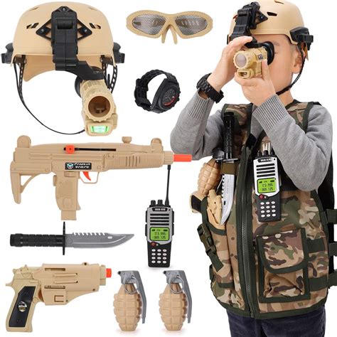 Disfraz De Halloween De Soldado Militar De Combate Para Niños, Juego De ...