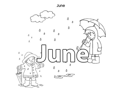 Months Of The Year Coloring Pages - Coloring Home