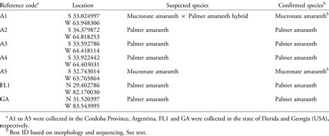 Palmer Amaranth (Amaranthus palmeri) Identification and Documentation of ALS-Resistance in Argentina