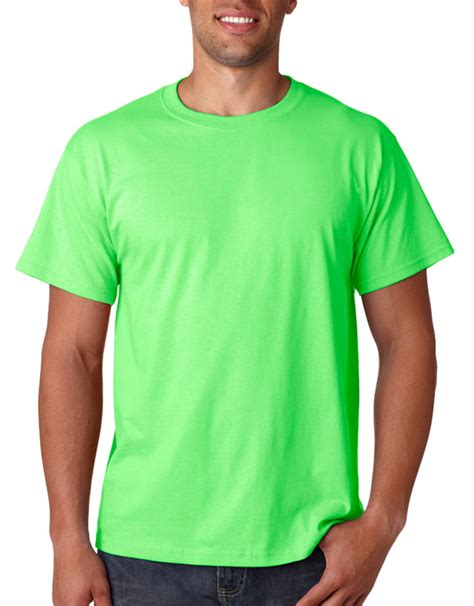 3930 Lightweight Cotton T-Shirt -Neon Green-3XL - Walmart.com