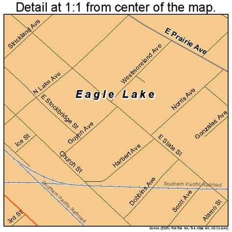 Eagle Lake Texas Street Map 4821844