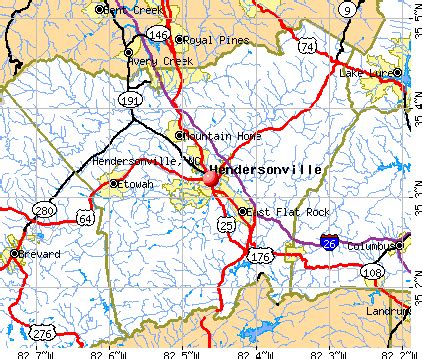 Hendersonville, North Carolina (NC 28792) profile: population, maps, real estate, averages ...