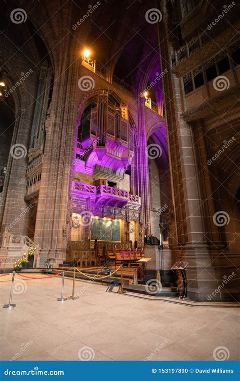 Liverpool Anglican Cathedral Interior Organ Loft Editorial Image - Image of anglican, liverpool ...