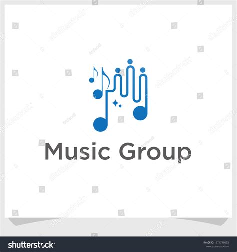 Music Group Logo Design Inspiration Music Stock Vector (Royalty Free) 1571746693 | Shutterstock