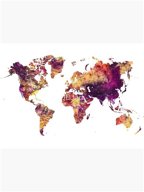 "World Map purple #worldmap #map" Photographic Print for Sale by JBJart ...