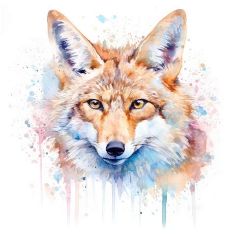 Premium AI Image | Watercolor painting of coyote