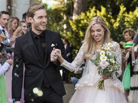 YouTuber PewDiePie got married to his longtime girlfriend - see the photos from their wedding ...