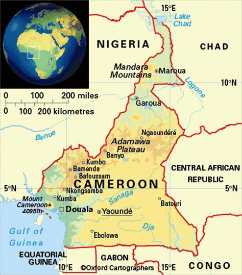 this is cameroon in the map bors with so many others country | Africa ...