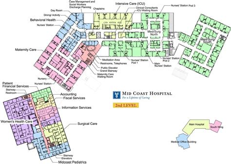 Mid Coast Hospital | Find Us | Floor Plans - Level 2 | Hospital floor plan, Hospital plans ...