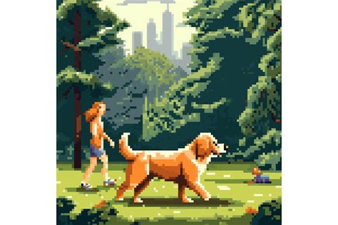 SVG Dog Park Vector Illustration Graphic by LofiAnimations · Creative ...