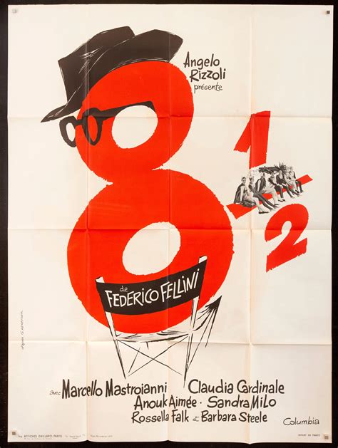 8 1/2 (Eight and a Half) Vintage French Movie Poster