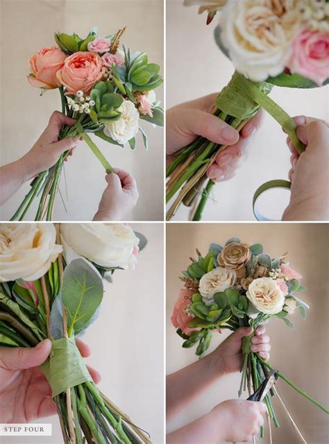 How To Make A Fake Flower Bridal Bouquet | Diy wedding bouquet, Diy bridal bouquet, Diy wedding ...