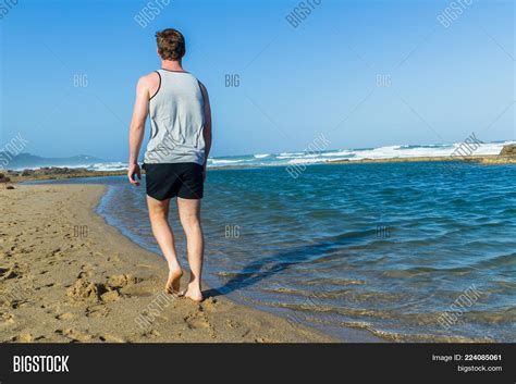 Man Walking Beach Image & Photo (Free Trial) | Bigstock