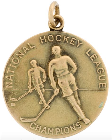 National Hockey League Champions Gold Medal 1942 NHL Champions | HockeyGods