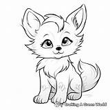 Baby Fox Coloring Pages  Free & Printable sketch template