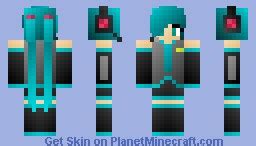 Hatsune Miku Minecraft Skin