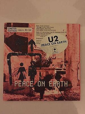 U2 peace on earth Promo CD 100 copies : Sold in Jongny