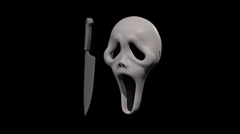 STL file Scream Ghost Face Mask・3D printable design to download・Cults