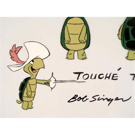 Touche Turtle Original Animation Model Cel Signed 1961