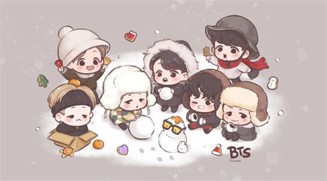 Bts Chibi Laptop Wallpaper - BTSRYMA