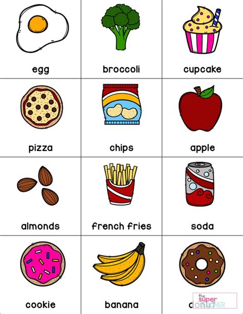 Healthy Foods Posters, Worksheets, and Activities - The Super Teacher | Healthy and unhealthy ...