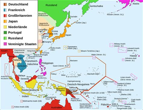 File:East Asia and Oceania 1914-de.svg | Asia, South china sea, Leeward islands