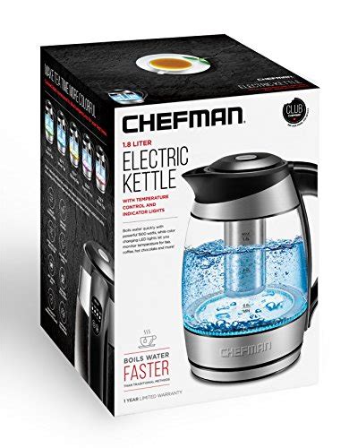 Chefman Electric Kettle w/ Temperature Control, No. 1 Kettle ...