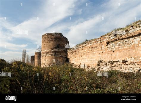 ruins of the historical city walls of Nicea, Iznik, Turkey Stock Photo - Alamy