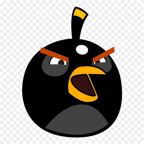 Angry Birds Clipart Angry Birds Star Wars Ii Angry - Angry Birds Bomb - Png Download (#1464072 ...