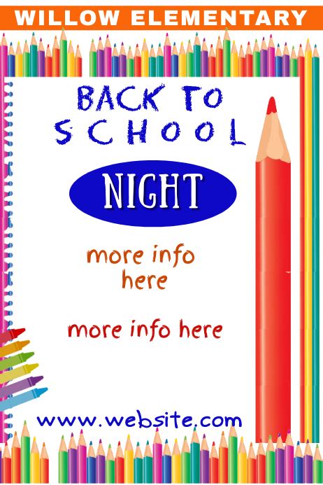 Back to School Night Poster Template | PosterMyWall