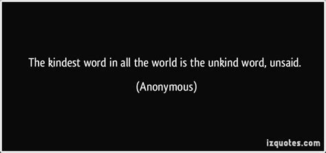 Unkind Words Quotes. QuotesGram