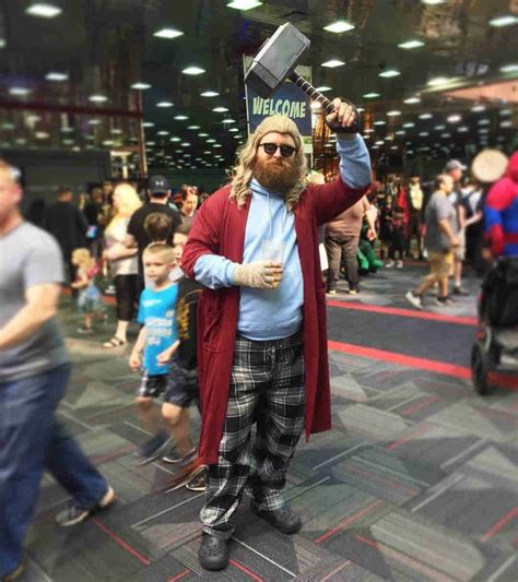 Fat Thor Ragnarok Halloween Plus Size Cosplay Costume Avengers Endgame Cape Cloak Ho… | Nerdy ...